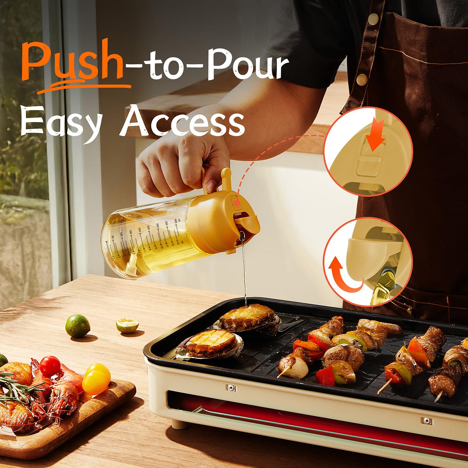 SprayMaster Duo: 16oz Olive Oil Dispenser - Black -  by Handbags Specialist Headquarter | Available at Handbags Specialist Headquarter