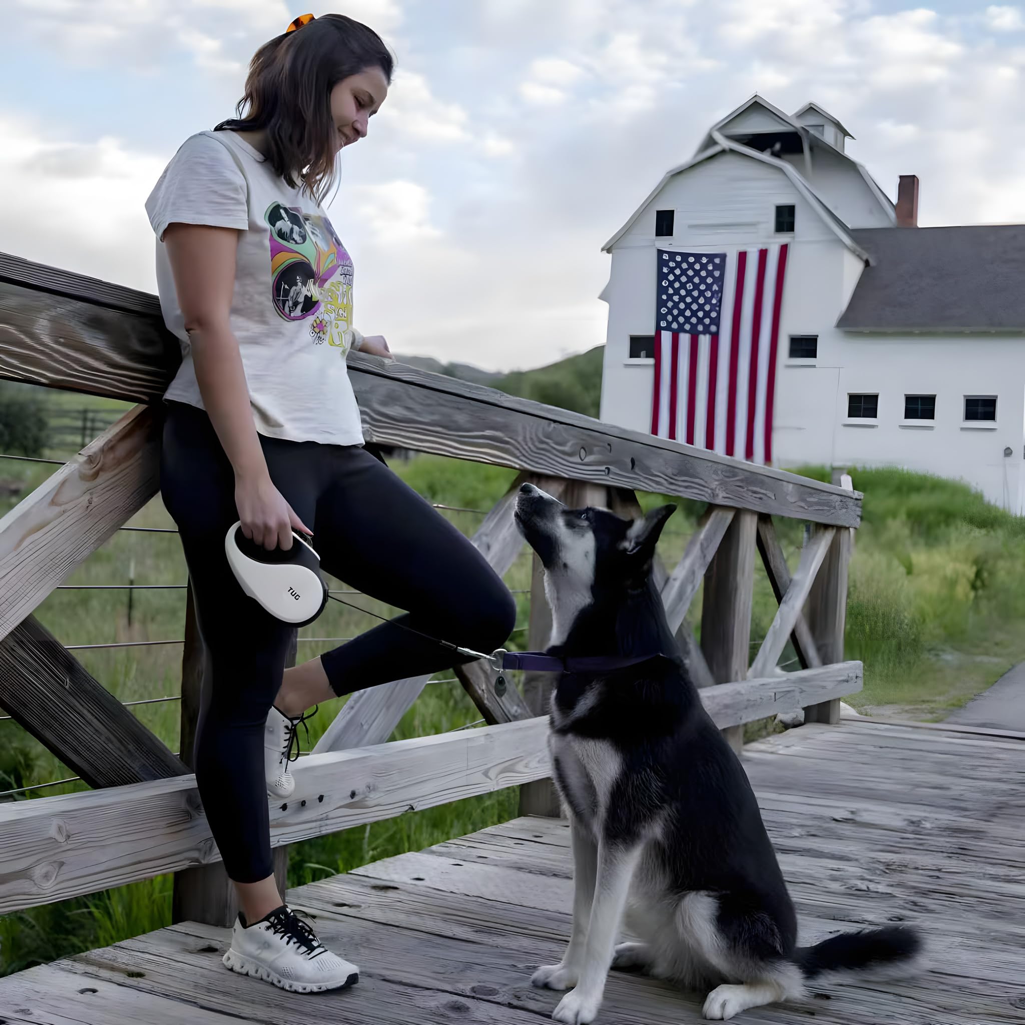 SpinFree 360° Dog Leash - Large, White, 16ft Nylon -  by Handbags Specialist Headquarter | Available at Handbags Specialist Headquarter