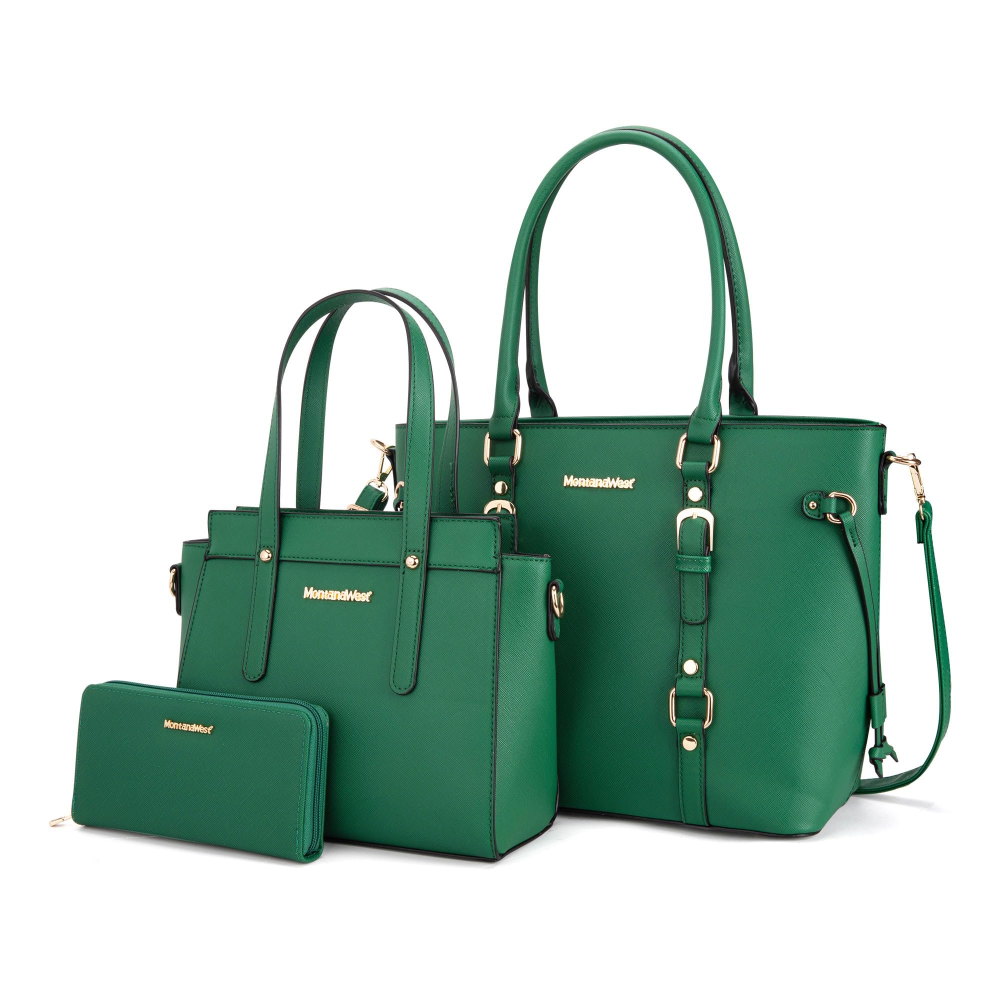 Montana West Luxe Trio: Tote, Wallet & Satchel Set