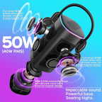 TREBLAB BassBoost Bluetooth Speaker with RGB Glow - Decor by Handbags Specialist Headquarter | Available at Handbags Specialist Headquarter