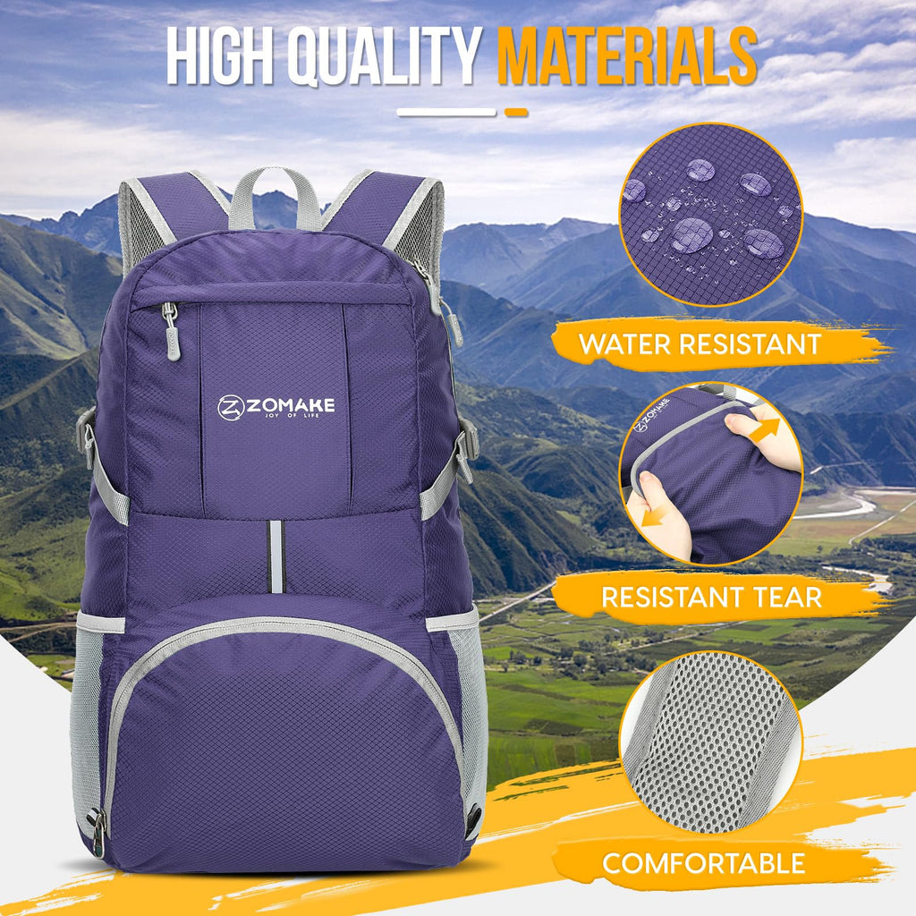 ZOMAKE 35L Compact Waterproof Hiking Backpack - Backpack Bags by Handbags Specialist Headquarter | Available at Handbags Specialist Headquarter