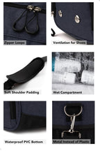 Fitgriff® Gym Bag with Shoe & Wet Compartment