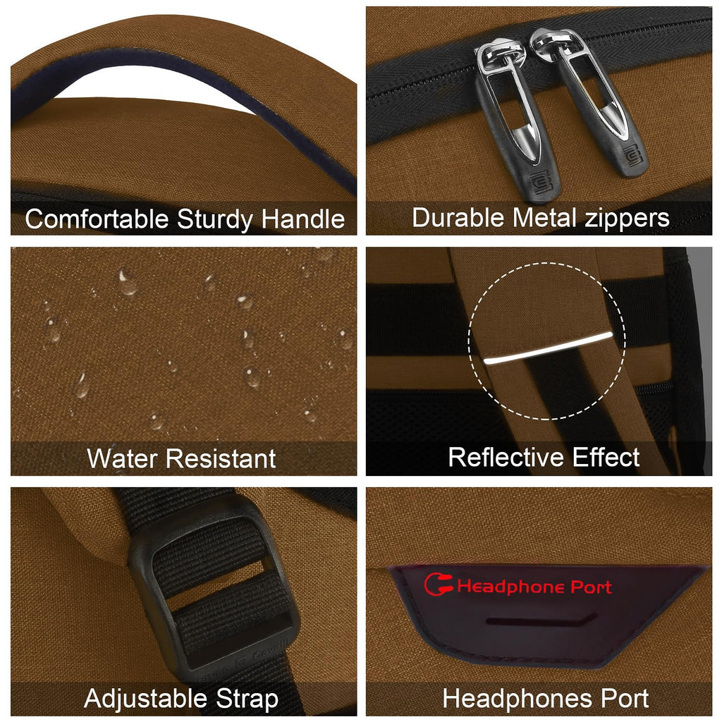 SecureSlim Laptop Backpack with USB & Water Resistance - Backpack Bags by Handbags Specialist Headquarter | Available at Handbags Specialist Headquarter