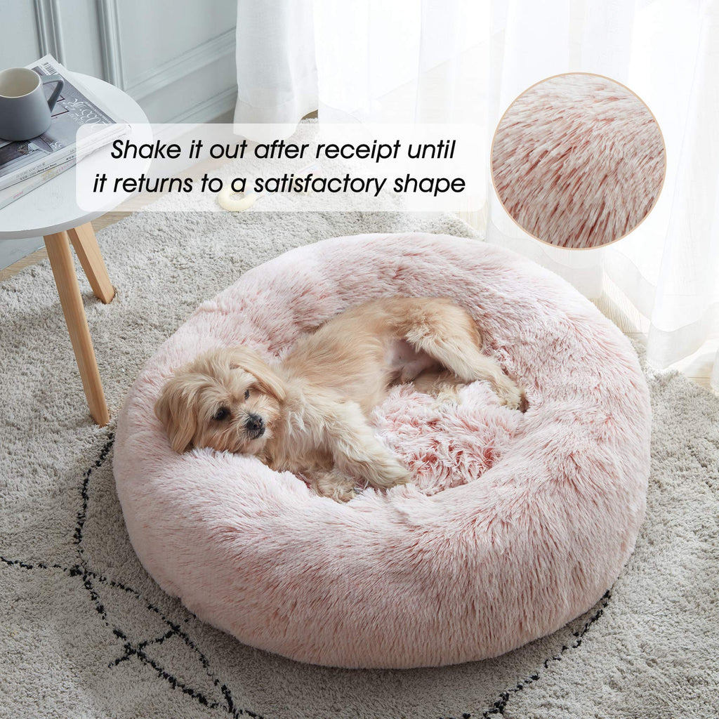 PawCozy Nest: Plush Anti-Anxiety Pet Bed, Light Grey -  by Handbags Specialist Headquarter | Available at Handbags Specialist Headquarter