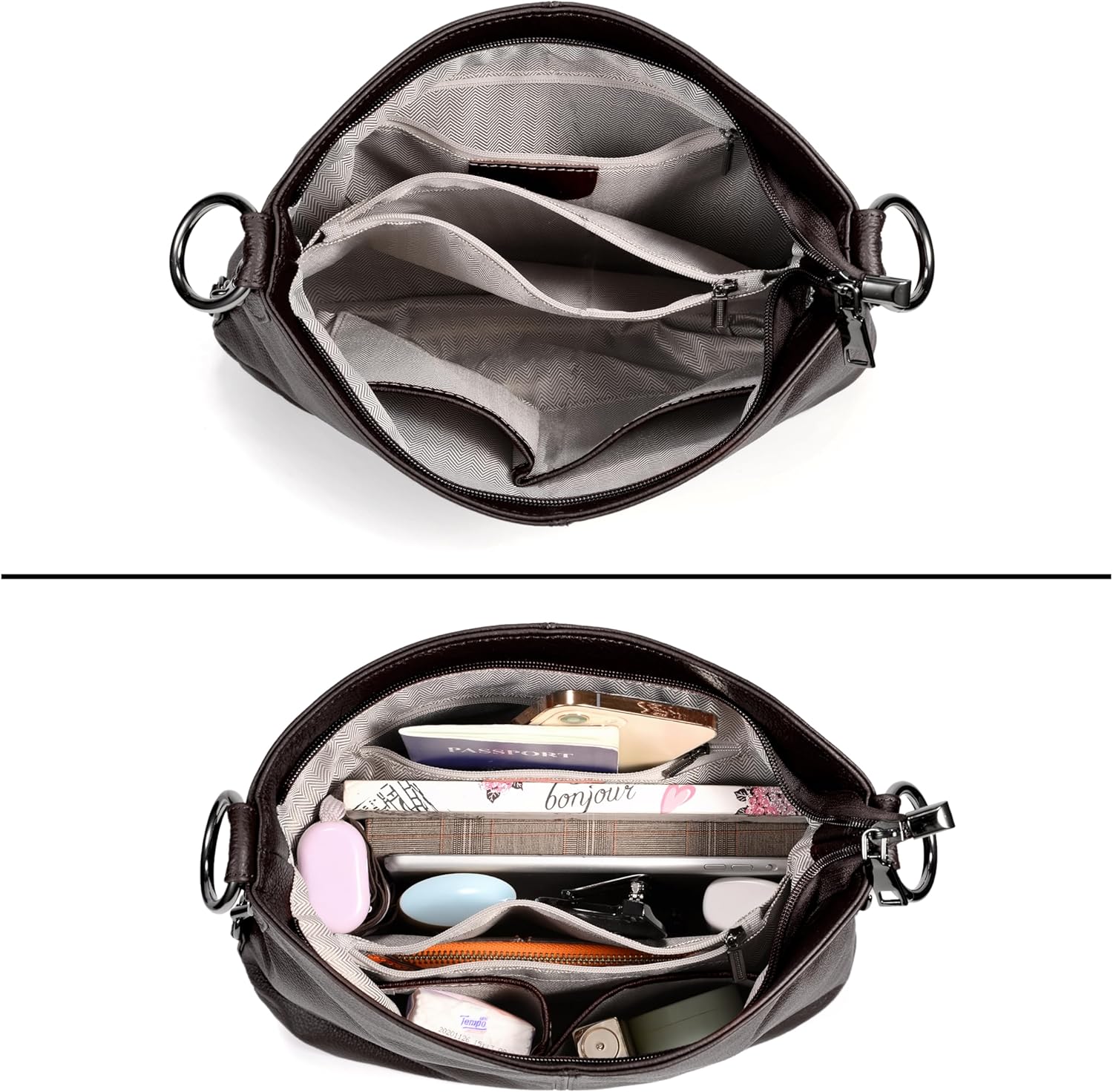 YALUXE Chic Leather Hobo & Crossbody Bags - Shoulder Bags by Handbags Specialist Headquarter | Available at Handbags Specialist Headquarter