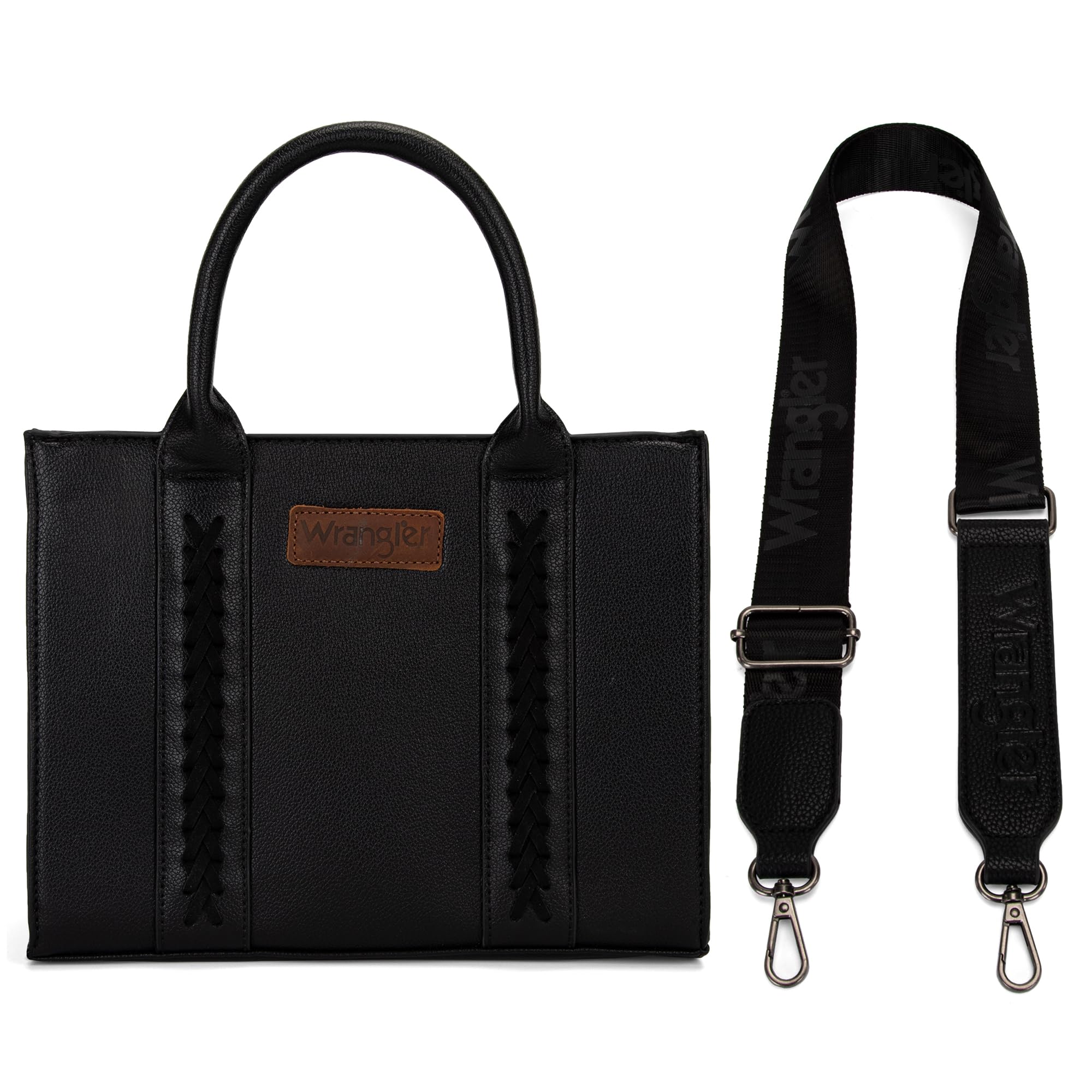 Western Chic Wrangler Tote: Vegan Leather, Versatile Strap