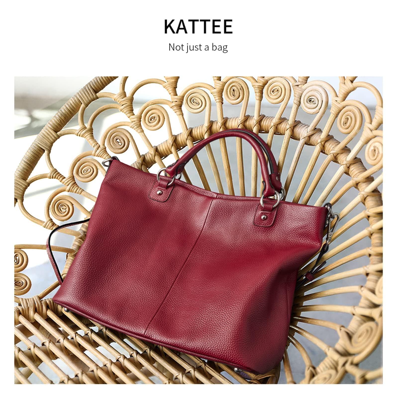 Kattee Women's Leather Tote Bag