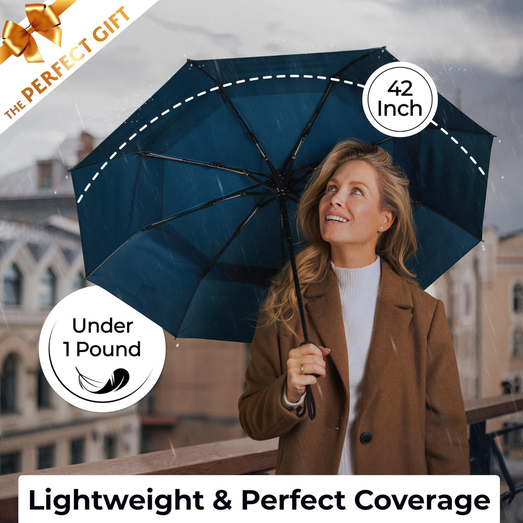 TUMELLA Elite Windproof Travel Umbrella -  by Handbags Specialist Headquarter | Available at Handbags Specialist Headquarter