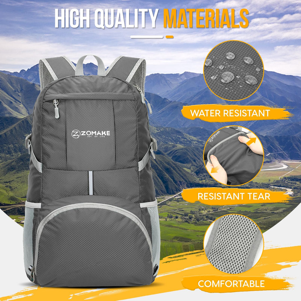 ZOMAKE 35L Compact Waterproof Hiking Backpack - Backpack Bags by Handbags Specialist Headquarter | Available at Handbags Specialist Headquarter