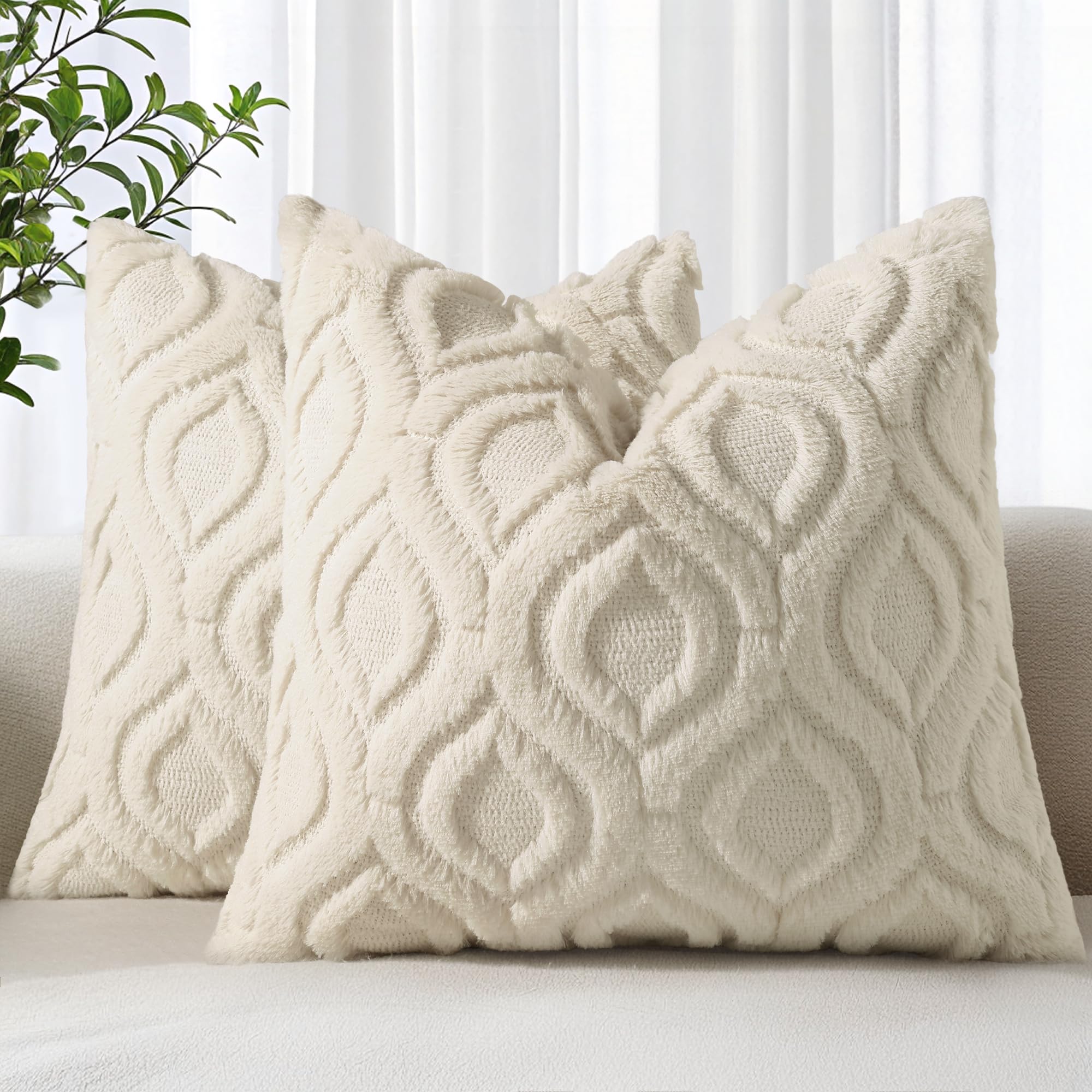 Farmhouse Faux Wool Pillow Covers - Decor by Handbags Specialist Headquarter | Available at Handbags Specialist Headquarter