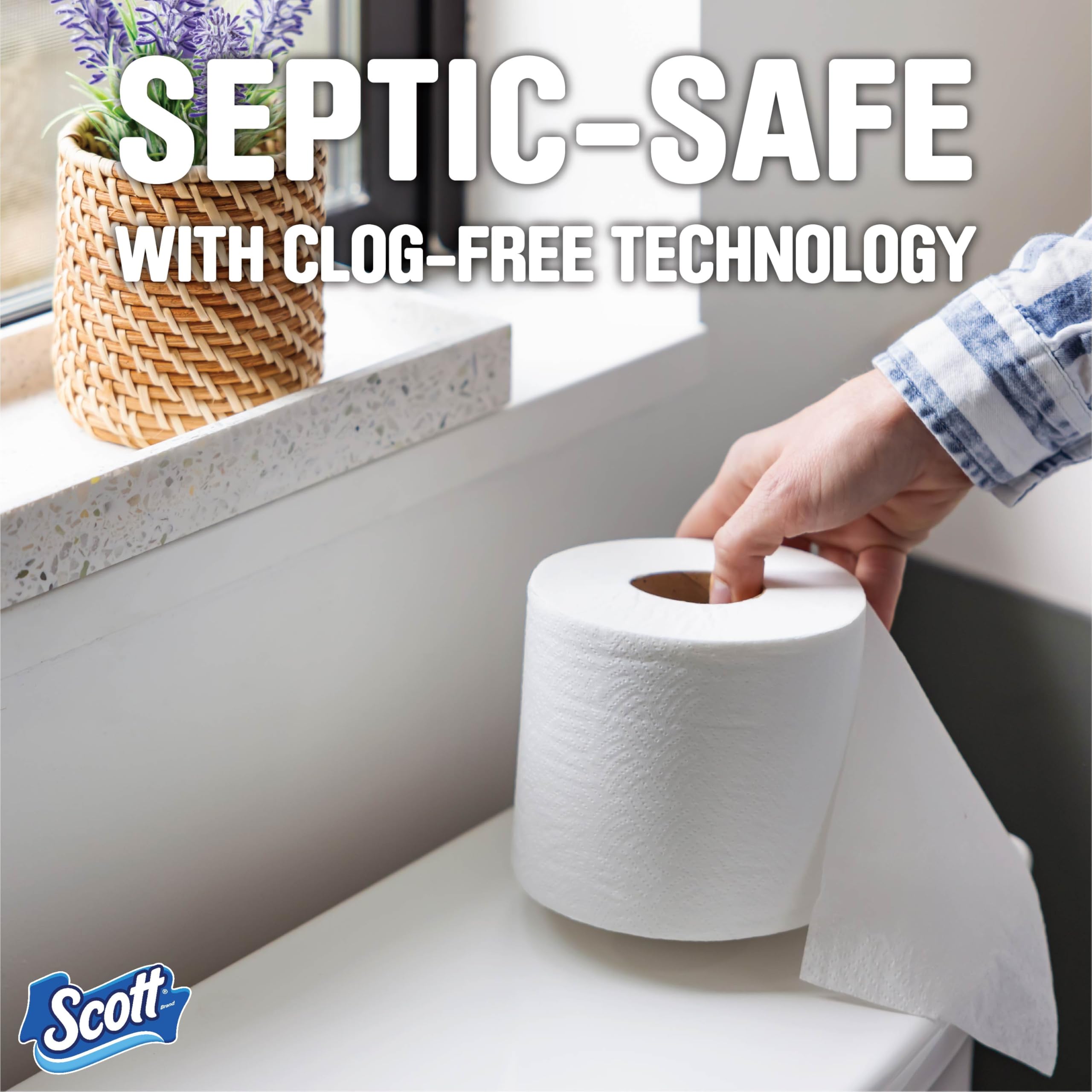 Scott 1000 Toilet Paper, 32 Rolls, Septic-Safe, 1-Ply Toilet Tissue - Toilet Paper by Handbags Specialist Headquarter | Available at Handbags Specialist Headquarter