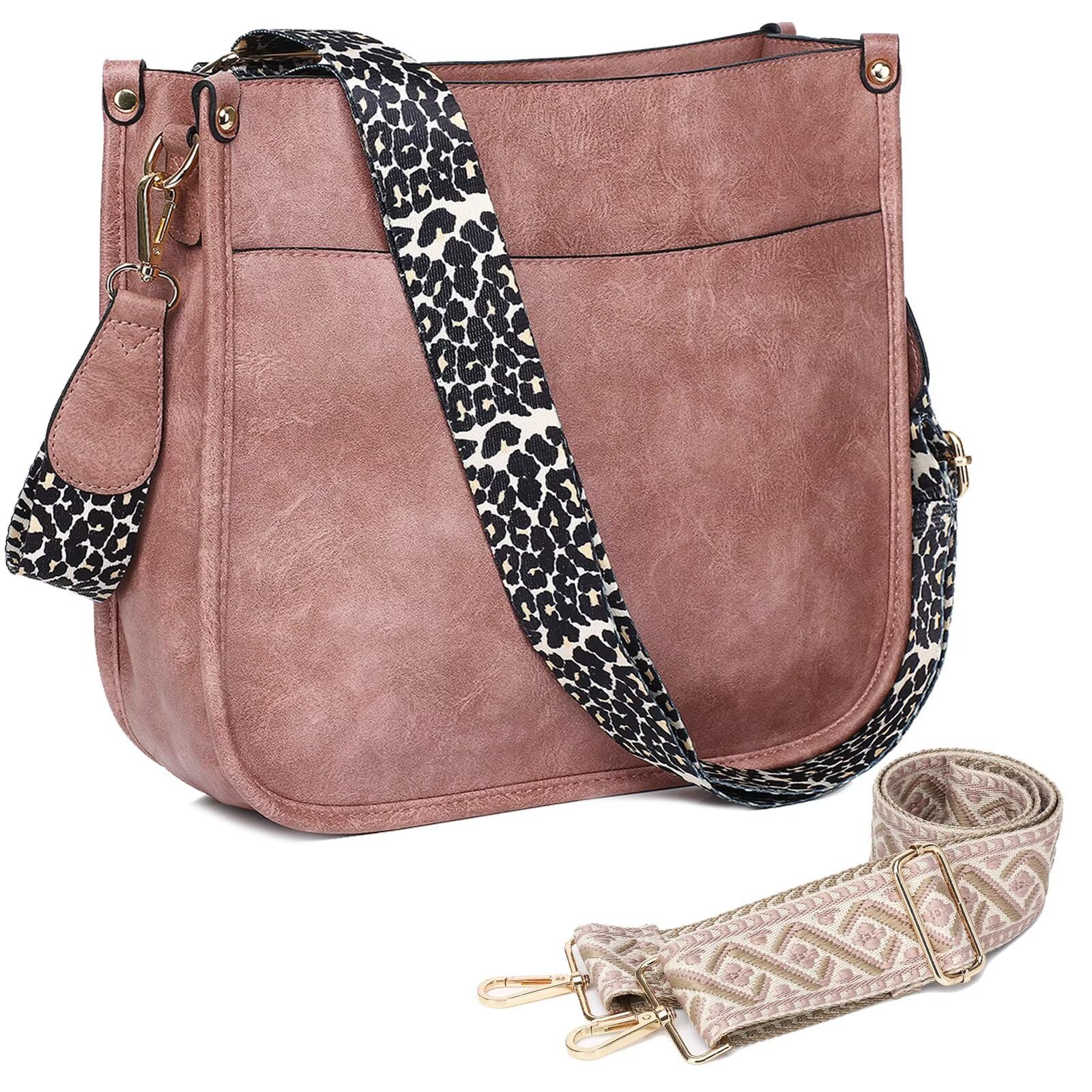 AUYOCO Chic Vegan Leather Crossbody Bag with Strap -  by Handbags Specialist Headquarter | Available at Handbags Specialist Headquarter