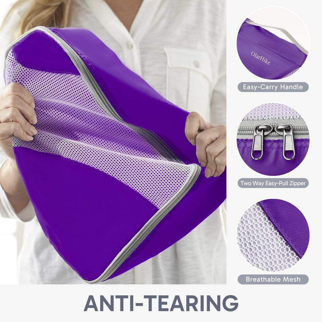 OlarHike Travel Cube Set - Cream Organizer & Gifts -  by Handbags Specialist Headquarter | Available at Handbags Specialist Headquarter