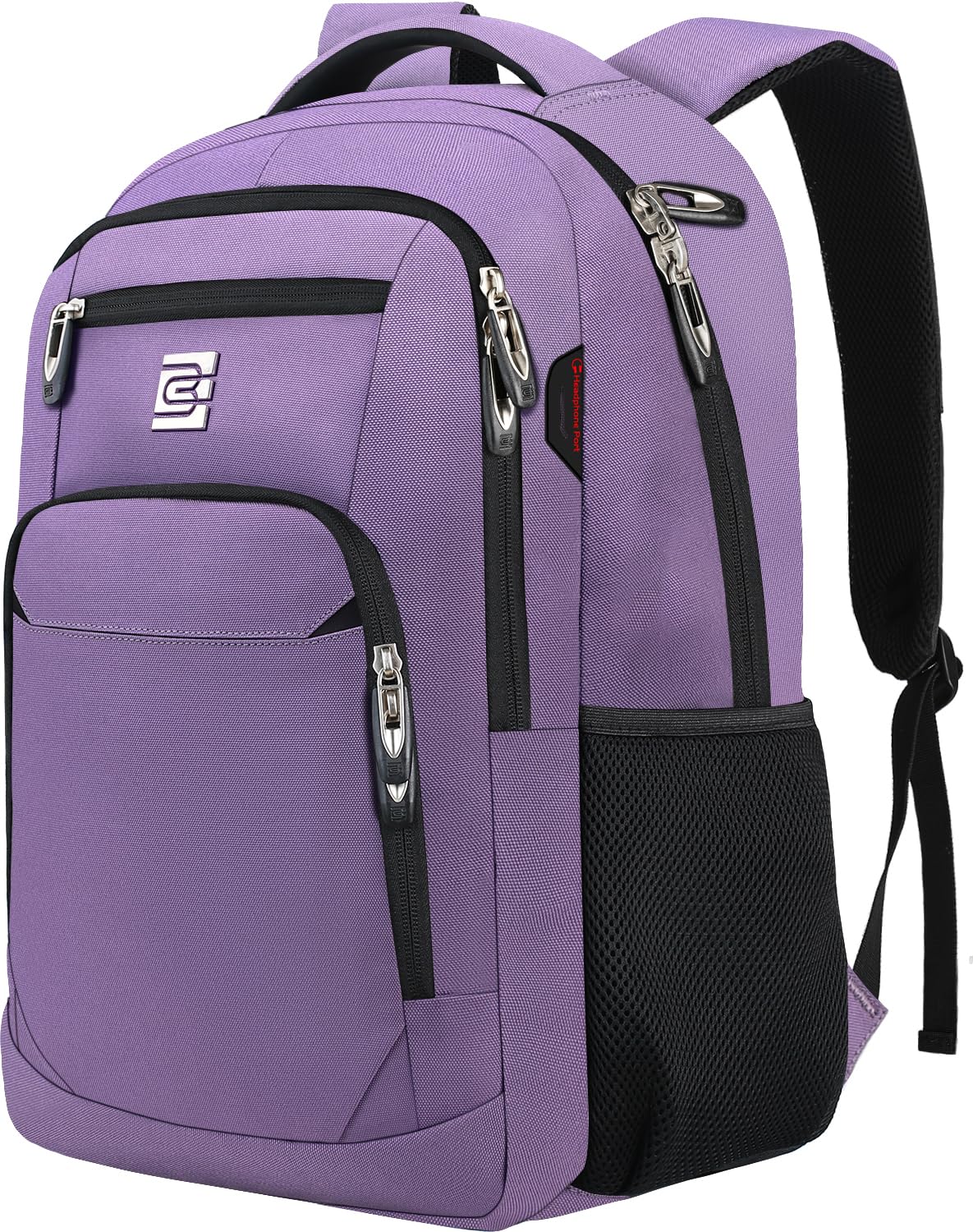 Volher Anti-Theft USB Laptop Backpack - Rose Red