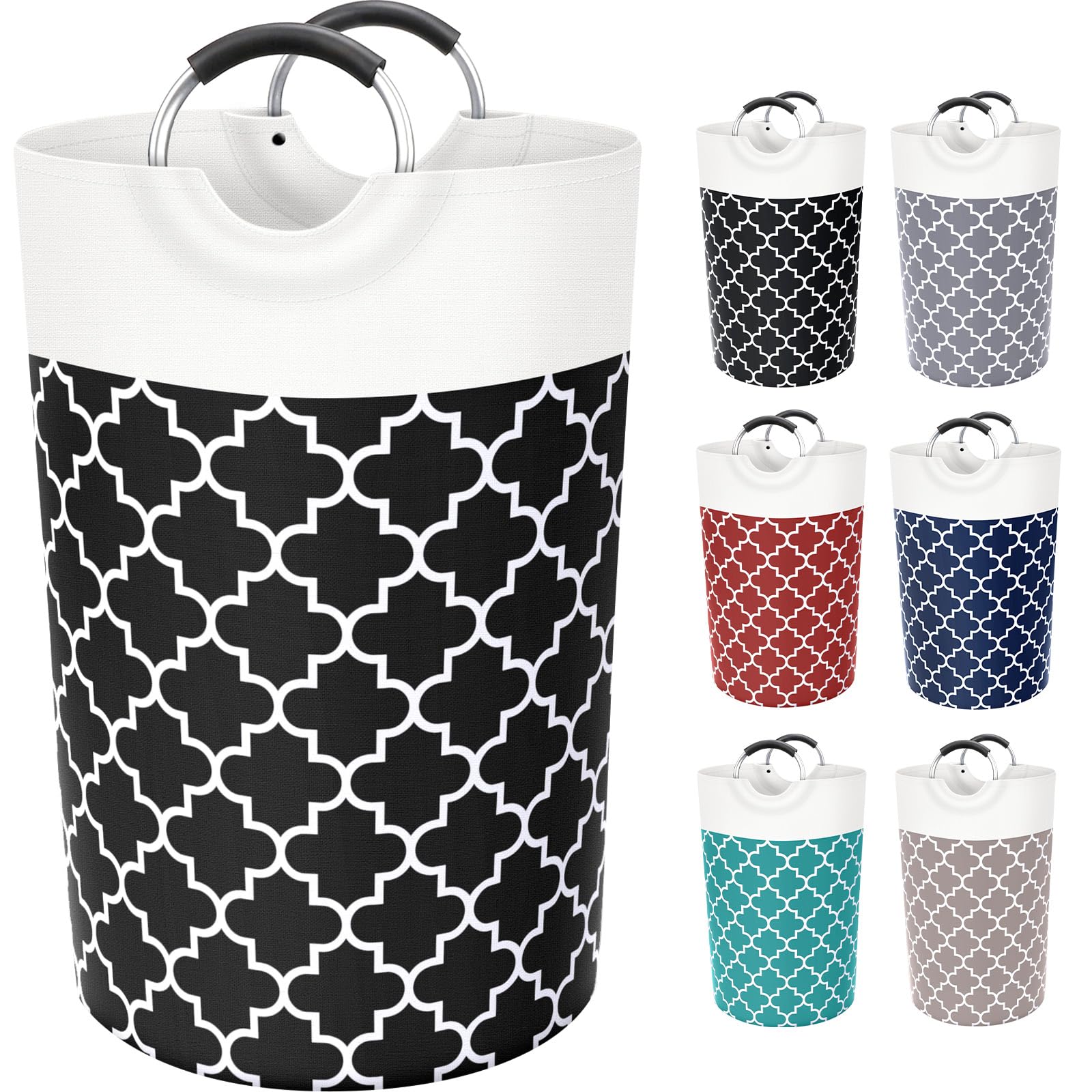 Collapsible Hamper Bag - Grey - Laundry Baskets by Handbags Specialist Headquarter | Available at Handbags Specialist Headquarter