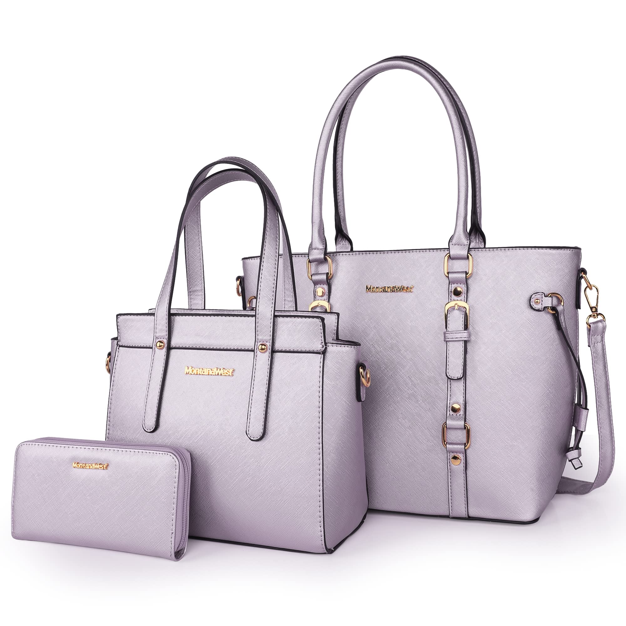 Montana West Luxe Trio: Tote, Wallet & Satchel Set