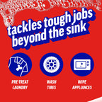 Ajax Triple Orange Dish Soap - 90 fl oz - Dish Soap Liquid by Handbags Specialist Headquarter | Available at Handbags Specialist Headquarter