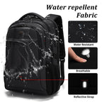 DUSLANG Travel Laptop Backpack with USB Port - Black - Backpack Bags by Handbags Specialist Headquarter | Available at Handbags Specialist Headquarter