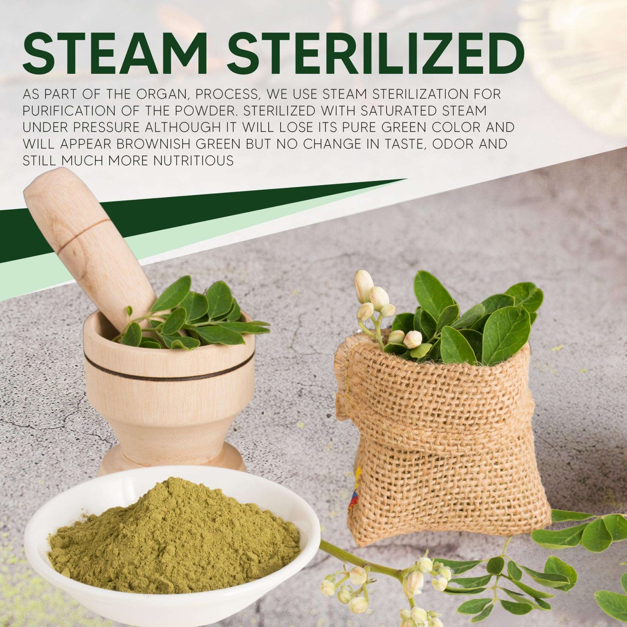 Pure Moringa Magic: Organic Leaf Powder 1 lb - Health Care by Handbags Specialist Headquarter | Available at Handbags Specialist Headquarter