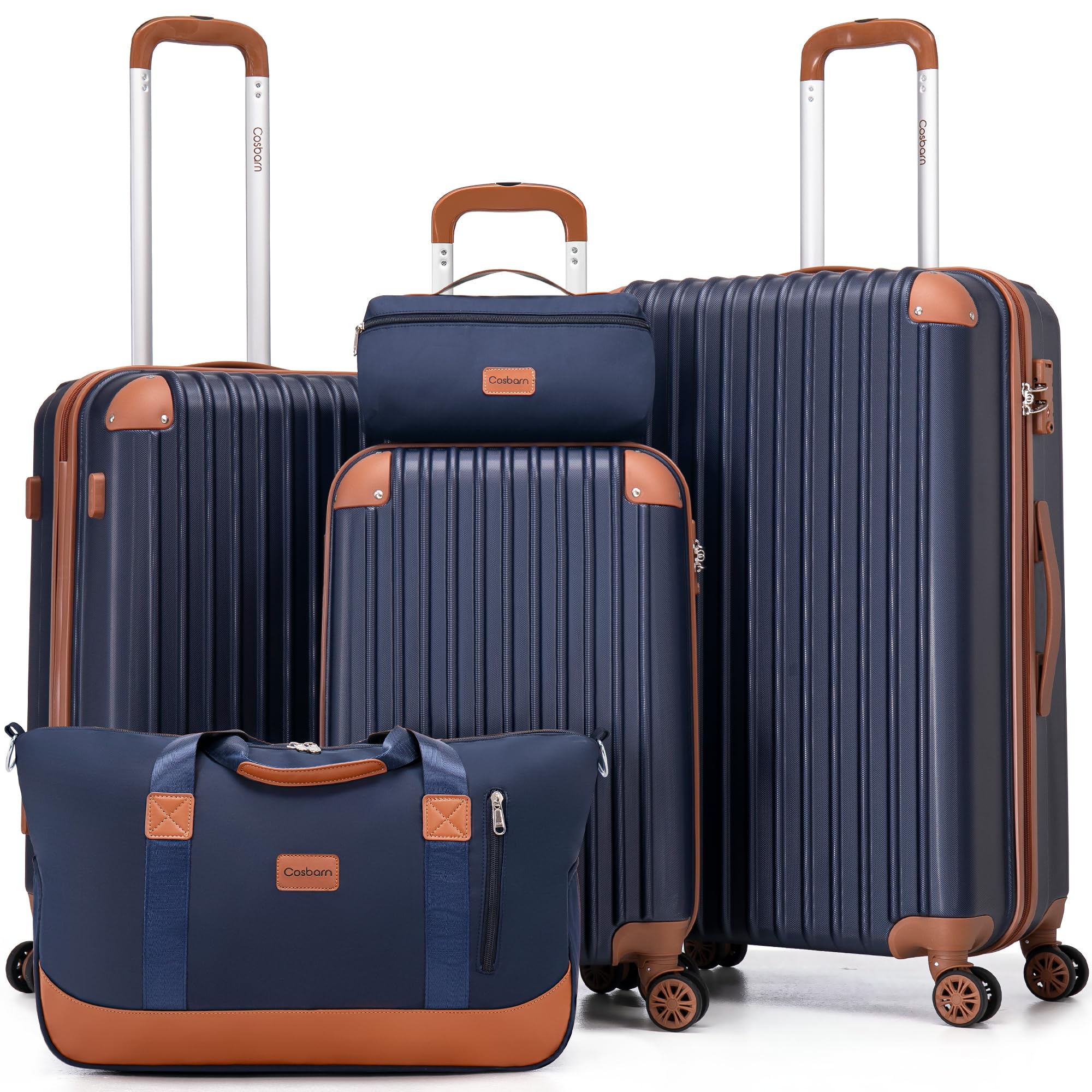 TravelPro 5-Piece Spinner Luggage Set -  by Handbags Specialist Headquarter | Available at Handbags Specialist Headquarter