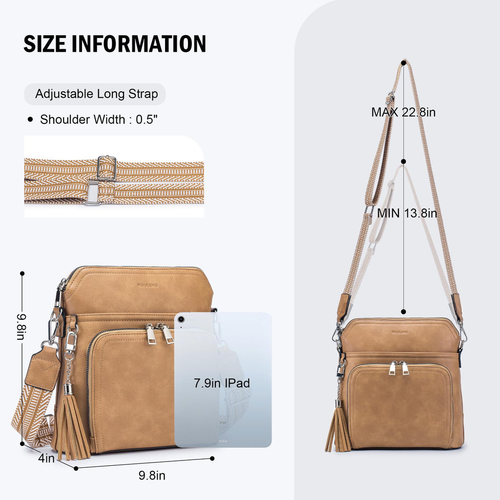 Tassel Charm Crossbody Bag for Women -  by Handbags Specialist Headquarter | Available at Handbags Specialist Headquarter