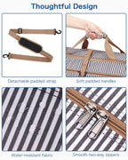 120L Foldable Waterproof Travel Duffel Bag with Shoe Compartment