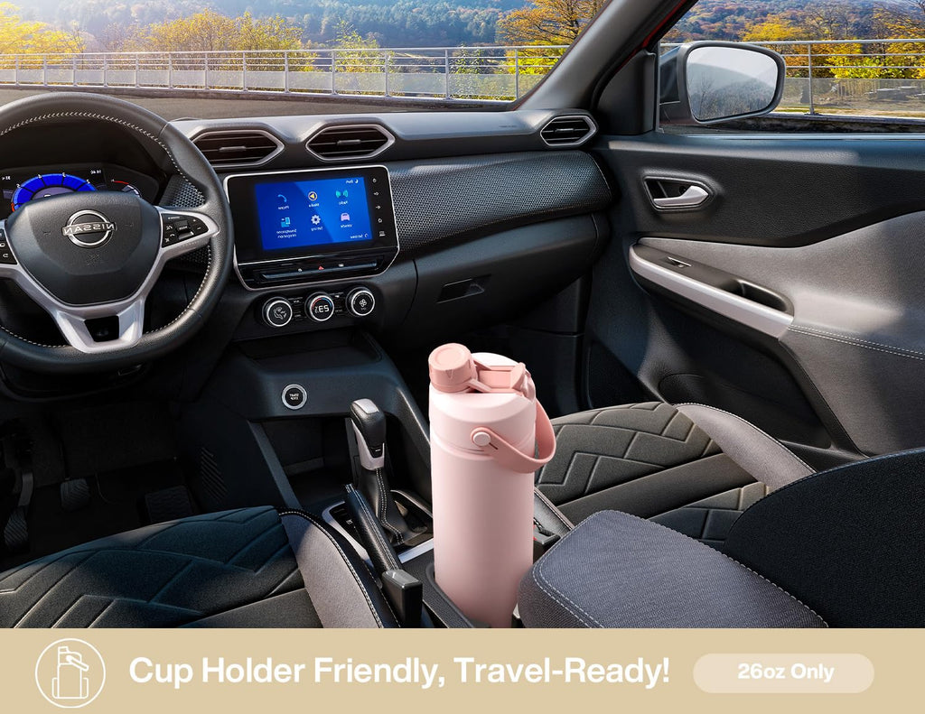 ChillKnight 26oz: Dual-Lid Leak-Proof Bottle - Water Bottles by Handbags Specialist Headquarter | Available at Handbags Specialist Headquarter