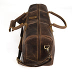 Leather Travel Duffle Bag Cabin Friendly Carry-On