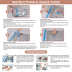 CozyVac Travel Bags with Pump - 6 Pack Space Savers -  by Handbags Specialist Headquarter | Available at Handbags Specialist Headquarter