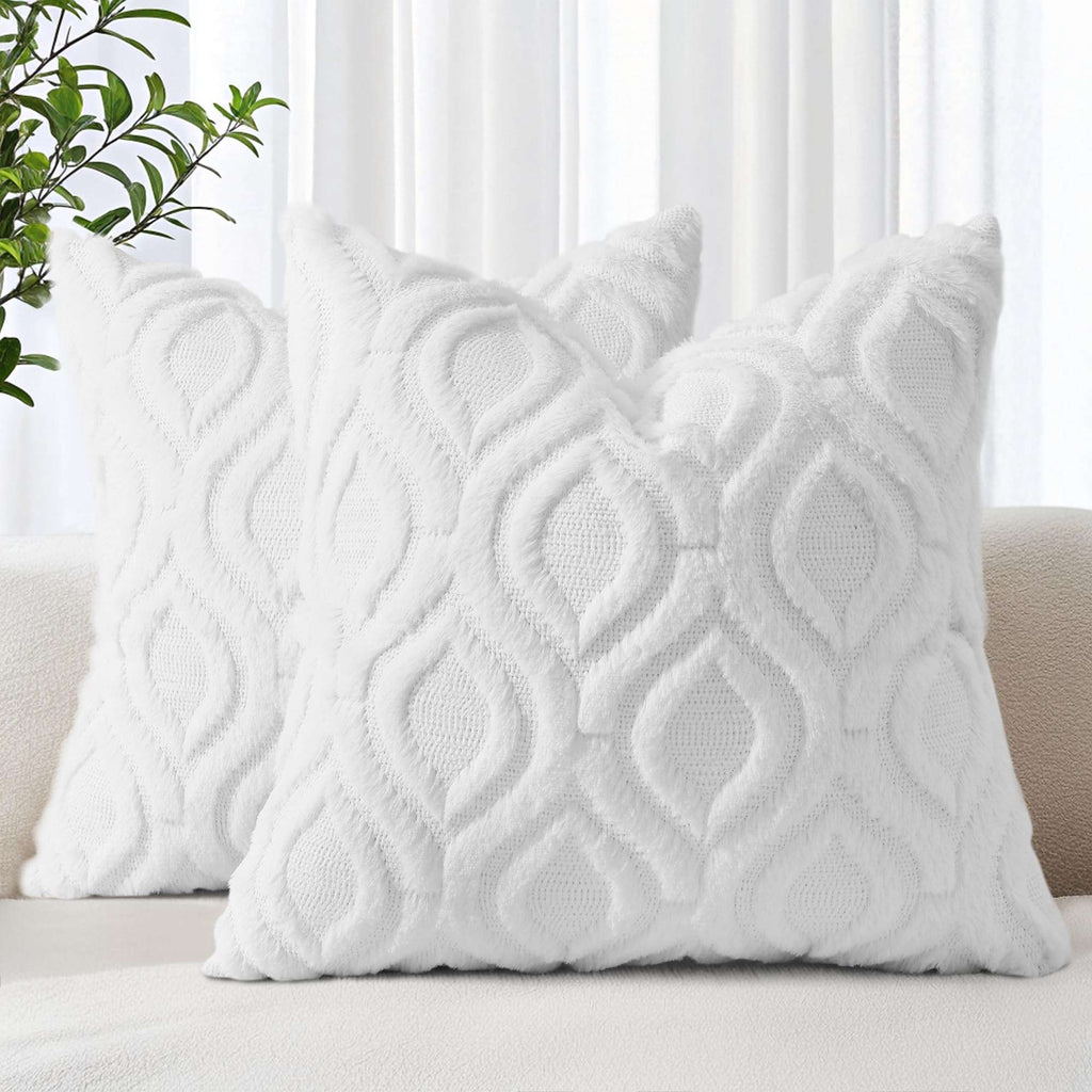 Farmhouse Faux Wool Pillow Covers - Decor by Handbags Specialist Headquarter | Available at Handbags Specialist Headquarter