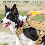GuardianGrip Tactical Dog Vest - Large, Reflective, Green -  by Handbags Specialist Headquarter | Available at Handbags Specialist Headquarter