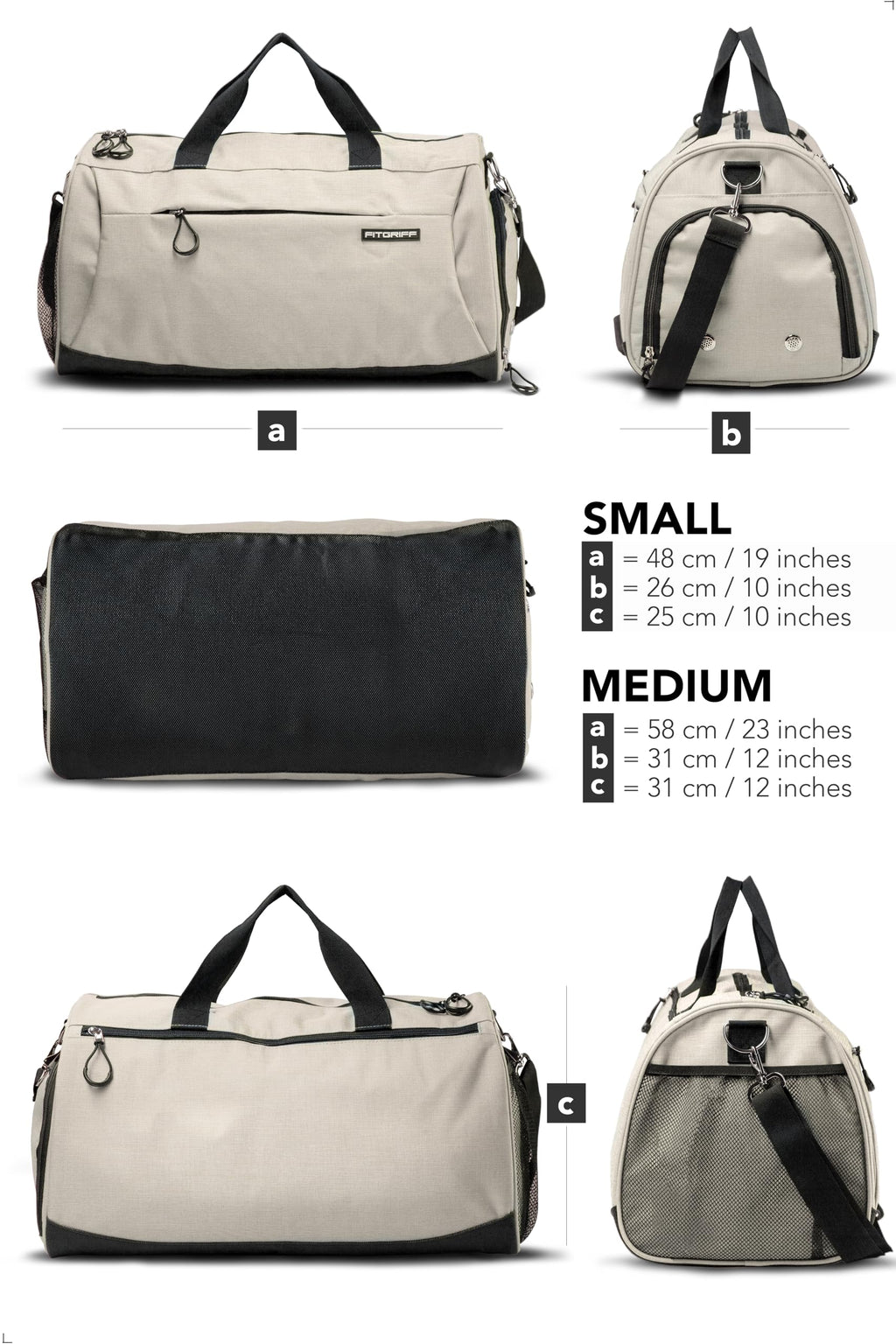 Fitgriff® Gym Bag with Shoe & Wet Compartment