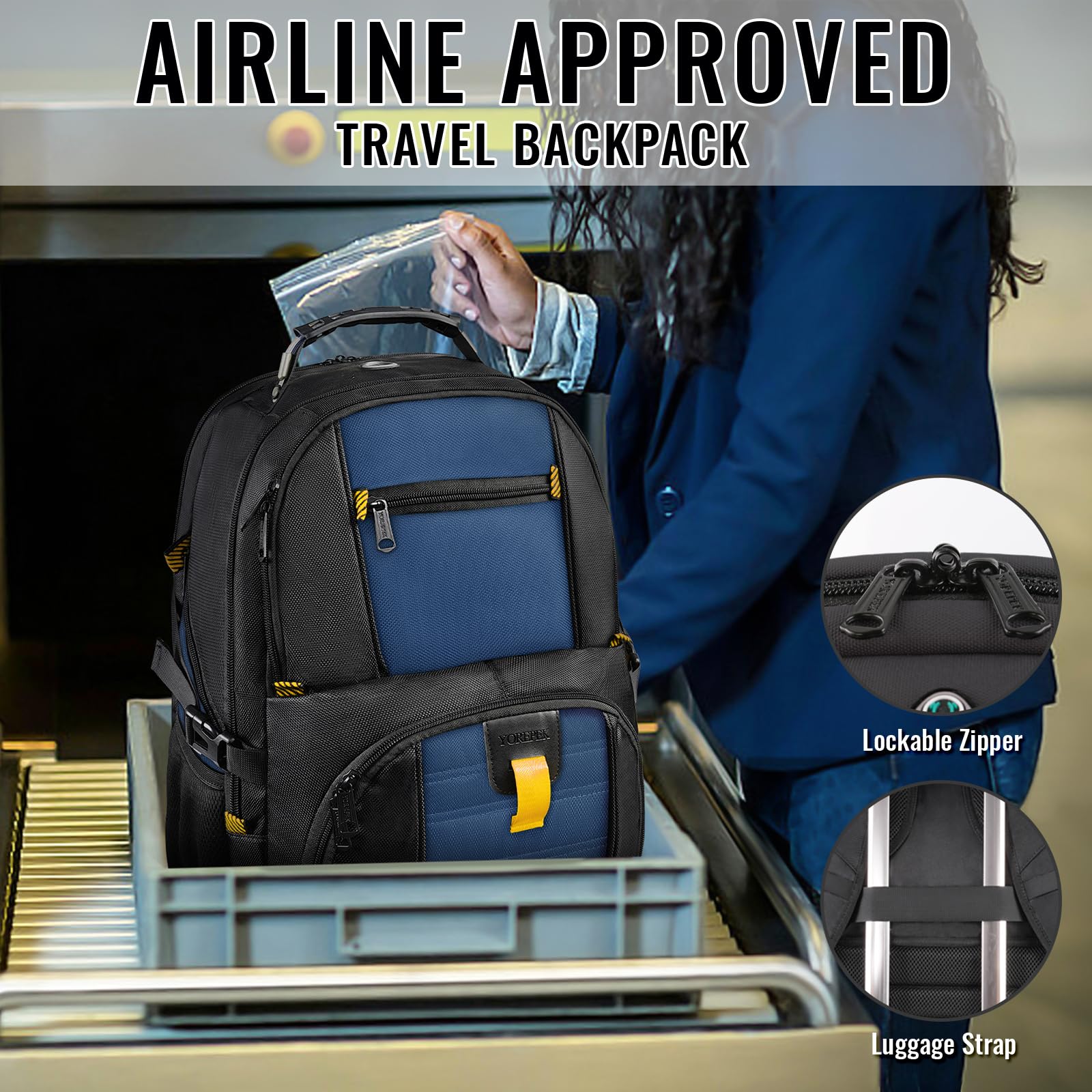 AirTech 50L Travel Backpack - Backpack Bags by Handbags Specialist Headquarter | Available at Handbags Specialist Headquarter