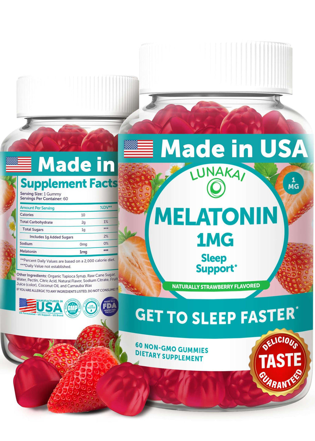 Lunakai Low-Dose Melatonin Gummies for Restful Sleep - Health Care by Handbags Specialist Headquarter | Available at Handbags Specialist Headquarter
