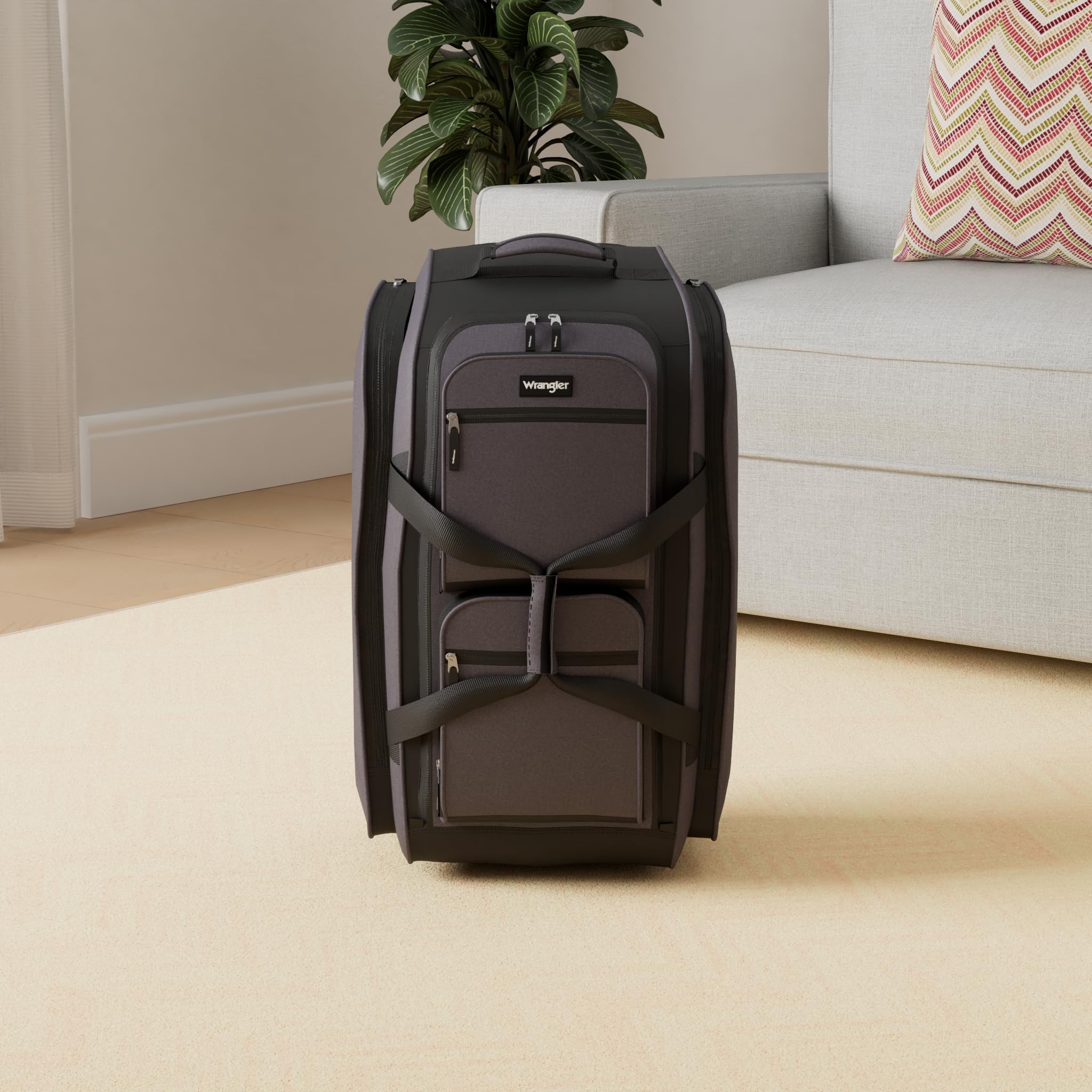 Wrangler Wesley Rolling Duffel Bag - Luggage Travel Bags by Handbags Specialist Headquarter | Available at Handbags Specialist Headquarter