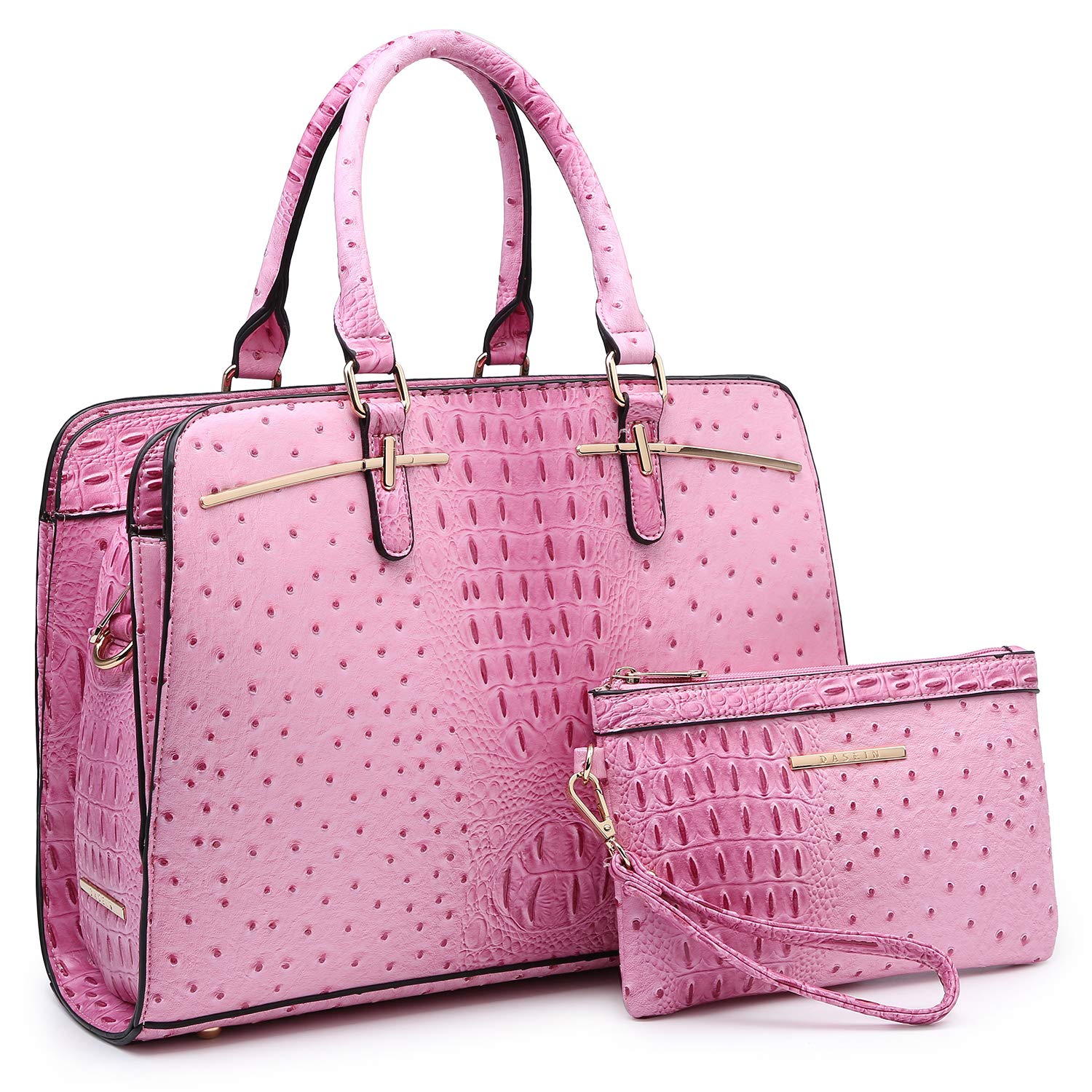 Women’s 2pc Tote & Wallet Handbag Set with 3 Compartments