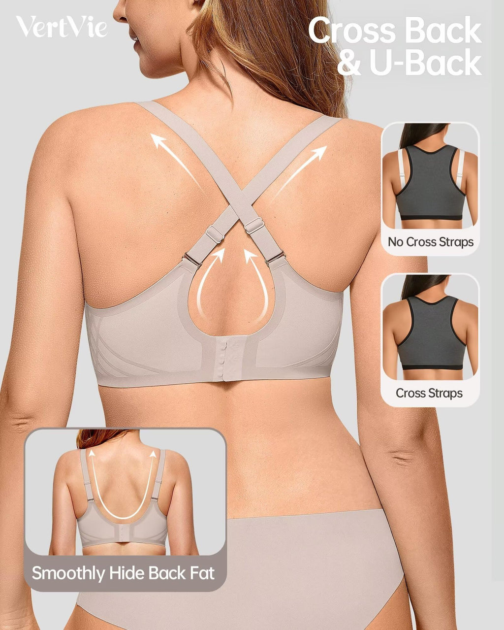 Vertvie Seamless Wireless Push-Up Bralette