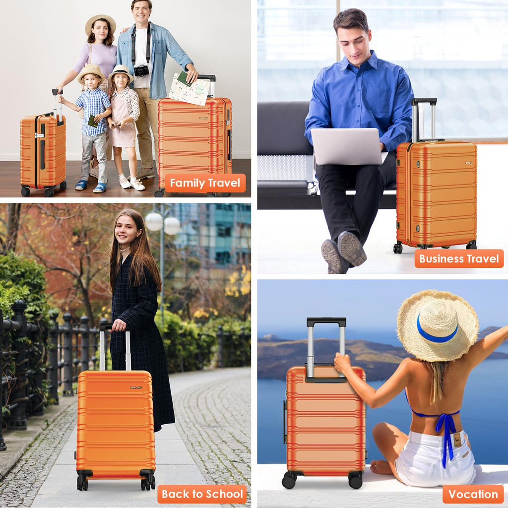 BEOW Spinner Luggage Set - Luggage Travel Bags by Handbags Specialist Headquarter | Available at Handbags Specialist Headquarter