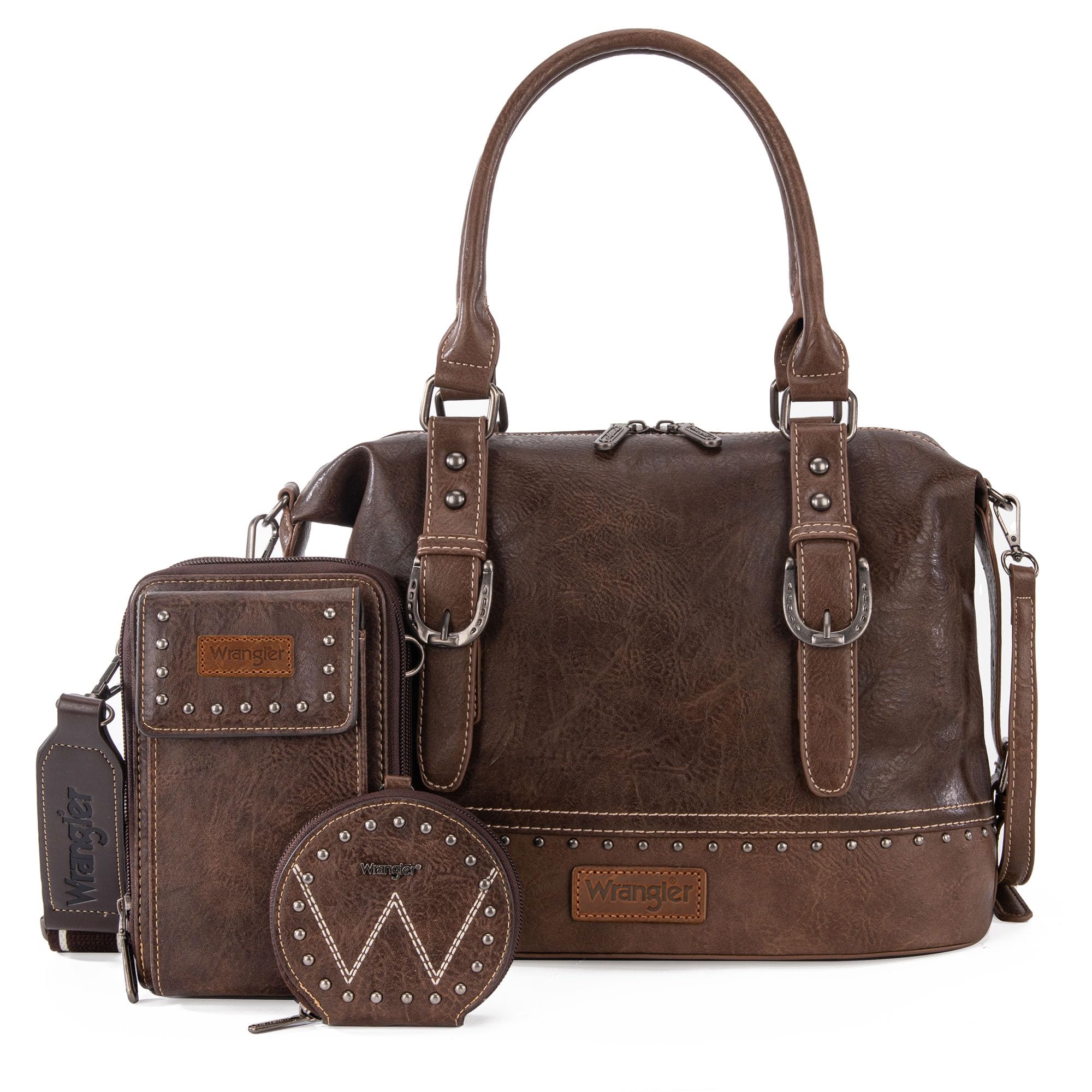 Wrangler Women's Trio: Satchel, Phone Bag & Coin Purse