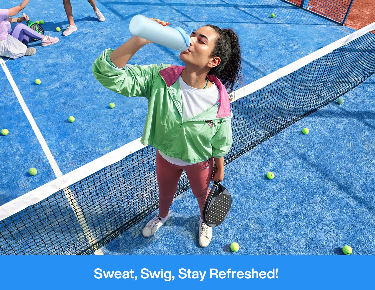 ChillKnight 26oz: Dual-Lid Leak-Proof Bottle - Water Bottles by Handbags Specialist Headquarter | Available at Handbags Specialist Headquarter