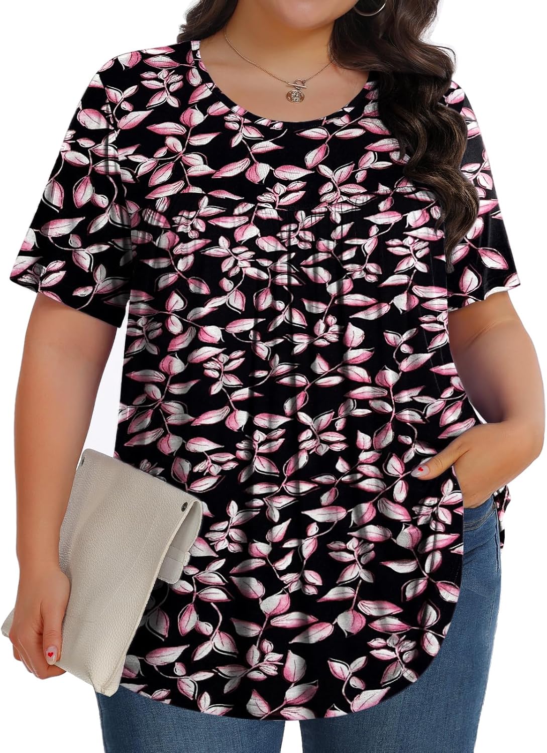 SoftTunic-Plus Crew SS - Tops by Handbags Specialist Headquarter | Available at Handbags Specialist Headquarter