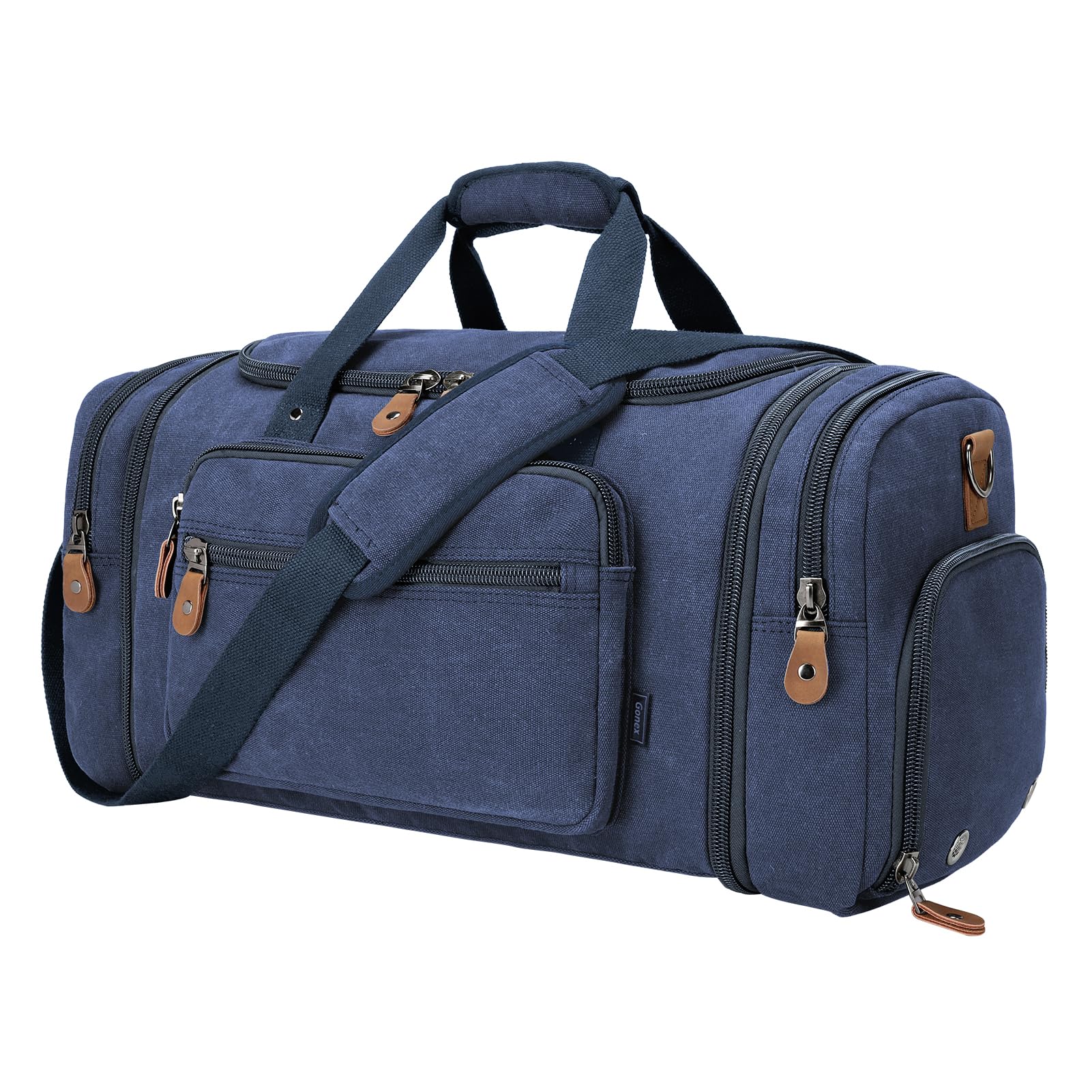 Expandable Canvas Travel Duffel Bag 60L – Versatile, Spacious, Durable Design