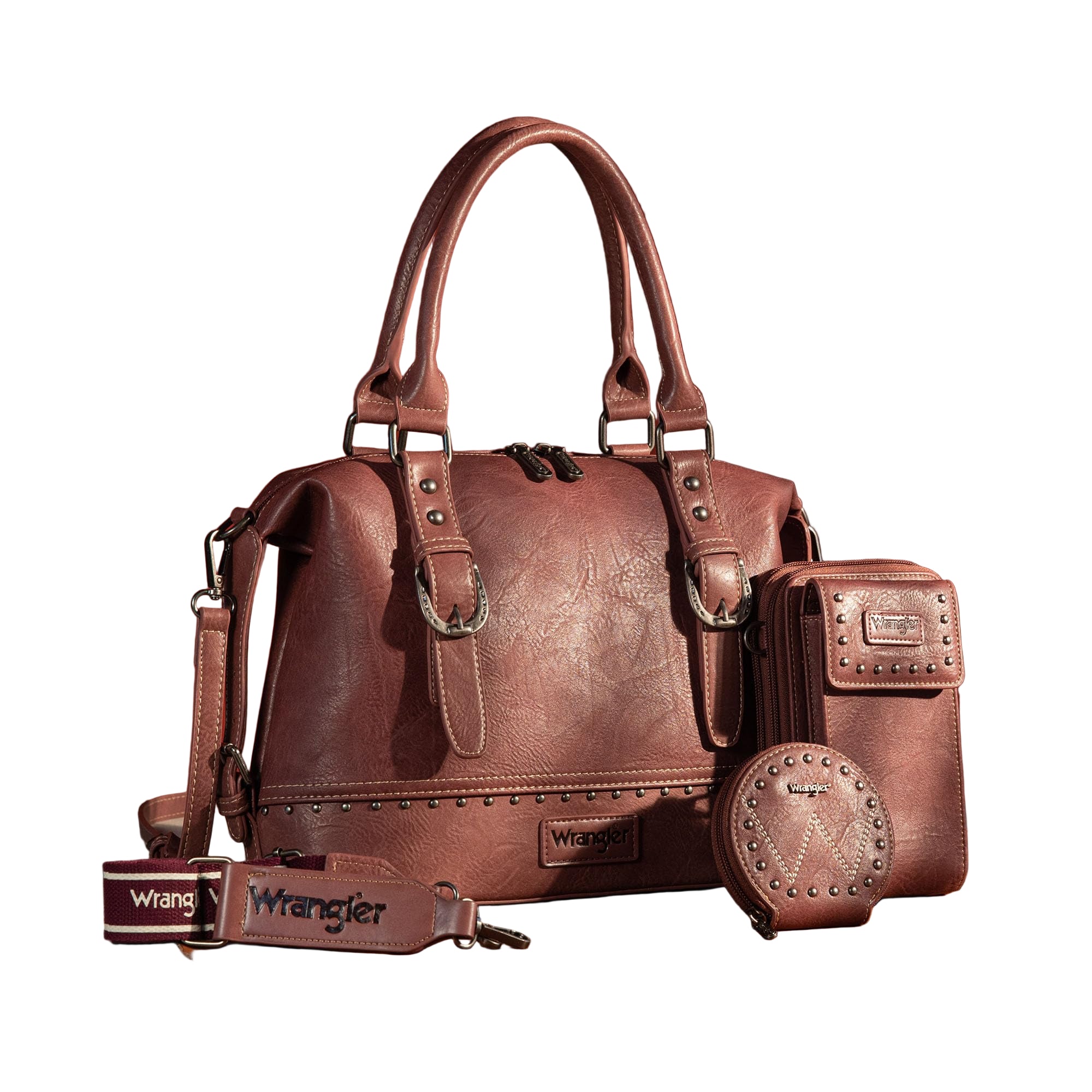 Wrangler Women's Trio: Satchel, Phone Bag & Coin Purse