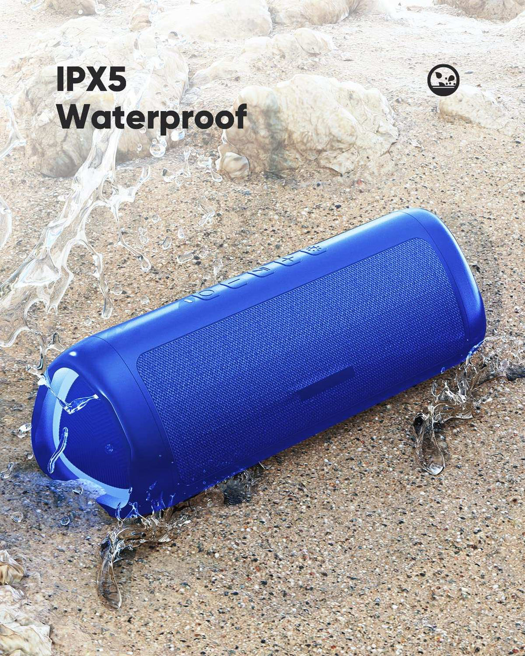 EchoVibe: Portable Waterproof Bluetooth Speaker - Decor by Handbags Specialist Headquarter | Available at Handbags Specialist Headquarter