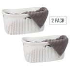 Ivory Wicker Mind Reader 40L Laundry Basket - Laundry Baskets by Handbags Specialist Headquarter | Available at Handbags Specialist Headquarter