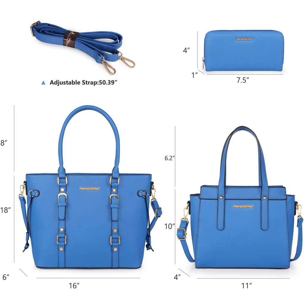 Montana West Luxe Trio: Tote, Wallet & Satchel Set