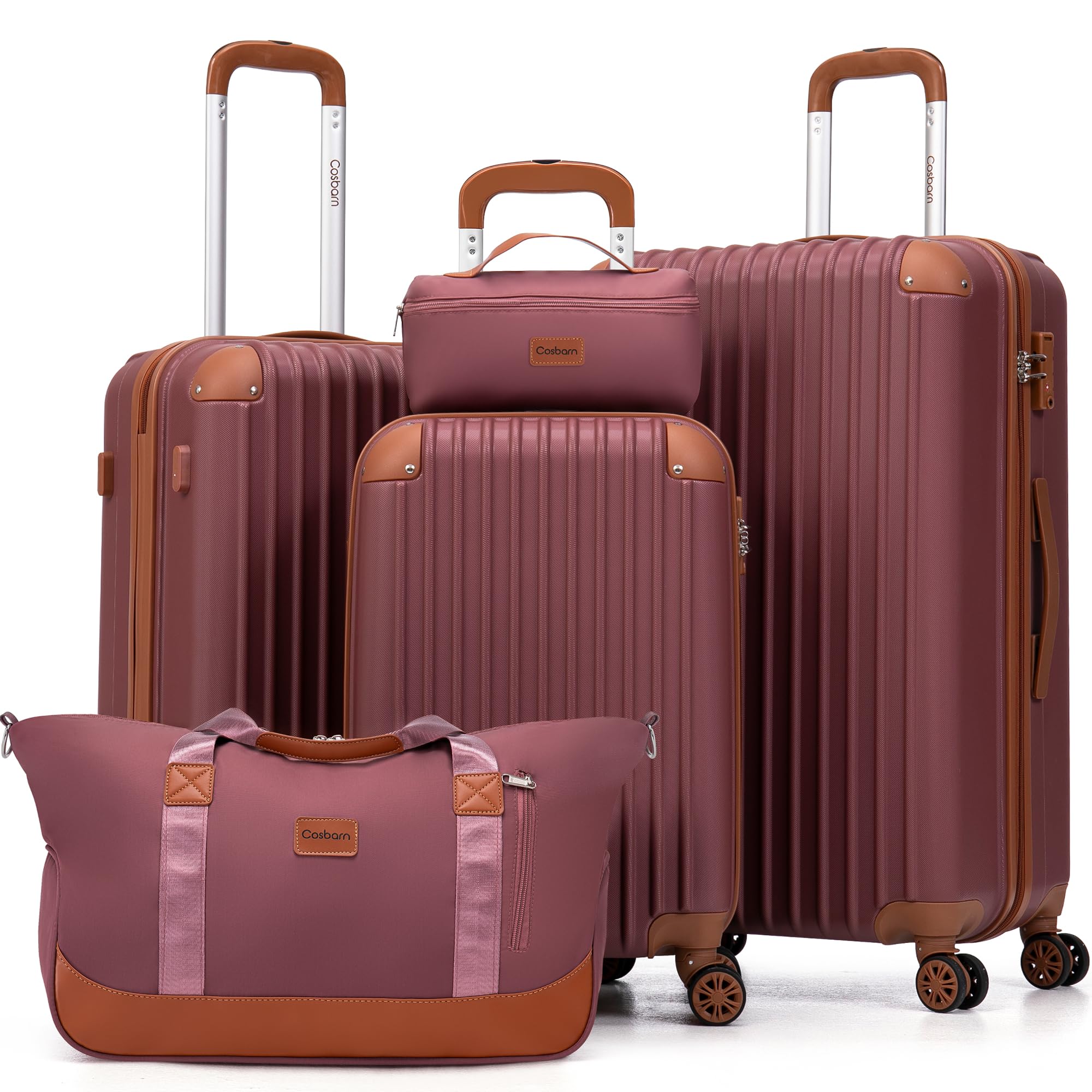 TravelPro 5-Piece Spinner Luggage Set -  by Handbags Specialist Headquarter | Available at Handbags Specialist Headquarter