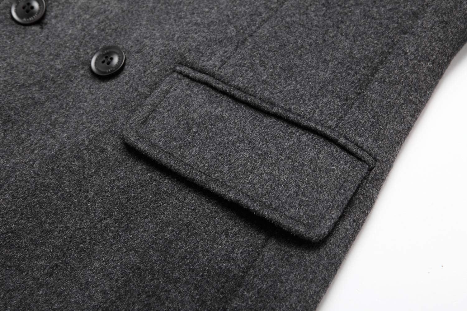 Men's Premium Wool Blend Double Breasted Coat