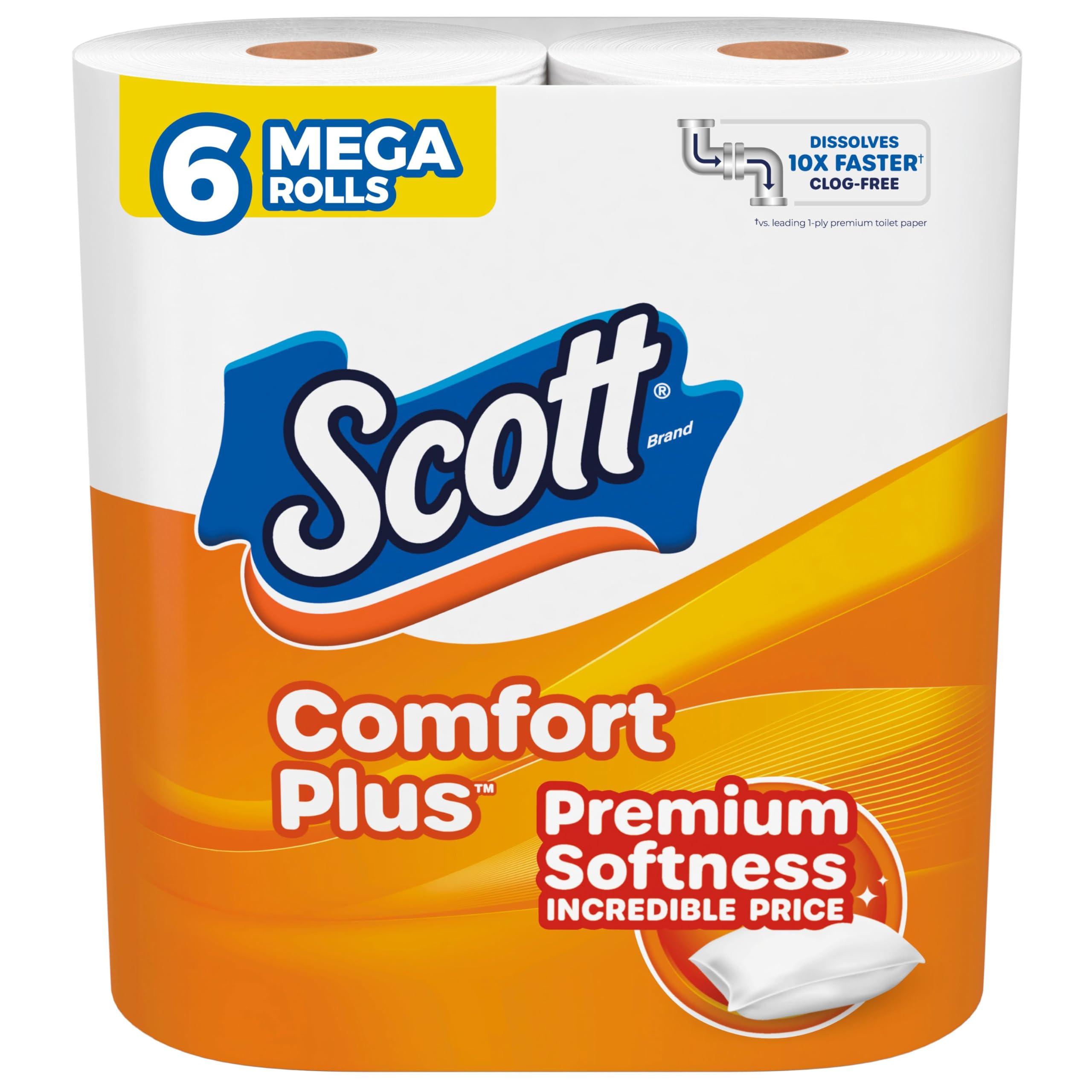 Scott SoftEase: 12 Double Rolls, Septic-Safe Tissue - Toilet Paper by Handbags Specialist Headquarter | Available at Handbags Specialist Headquarter