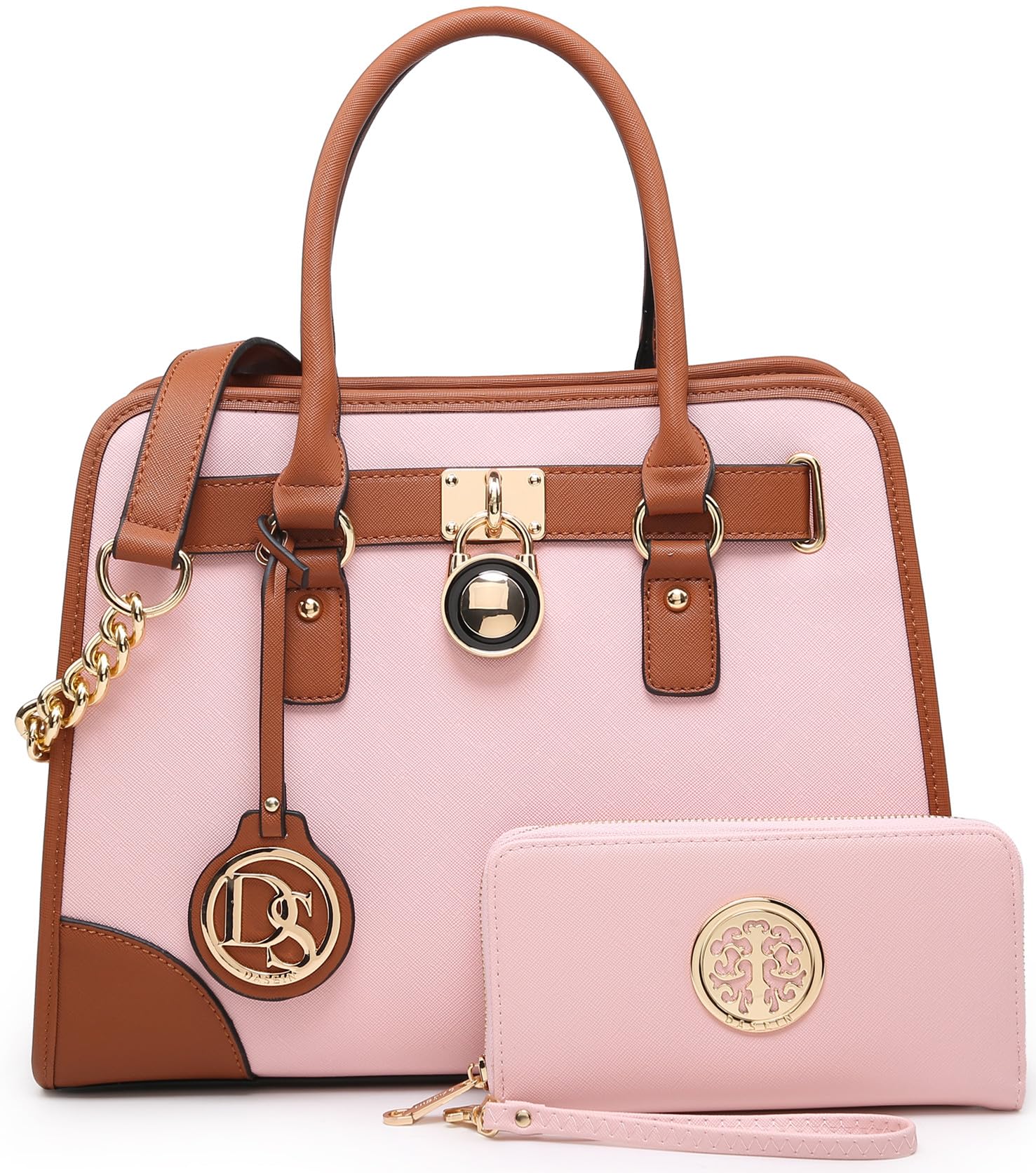 Dasein Women’s 2pcs Satchel & Shoulder Bag Set